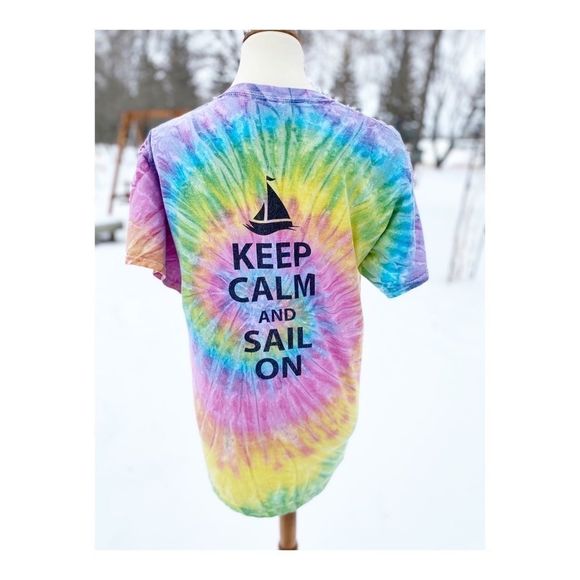 Tie Dye Tee Shirt West Hawk Lake Yacht Club Canada - Picture 5 of 11